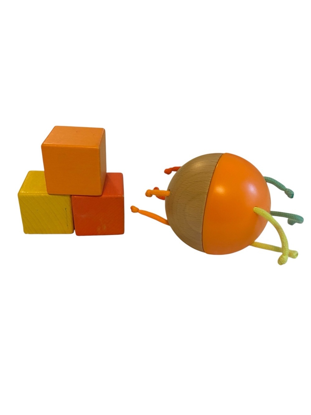 Lovevery Pincer Chime Ball & First Blocks Set Bundle
